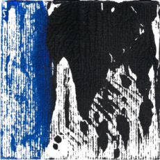 Abysses 2 - Monotype à l’acrylique sur papier - Format : 10 x 10cm - Cadre : 13 x 18cm